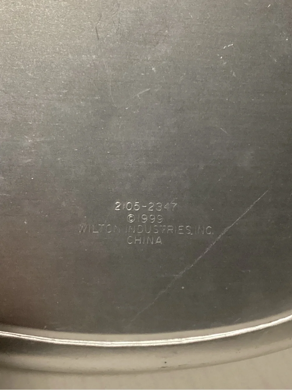 Wilton Silver T-Shirt Cake Mold 1999